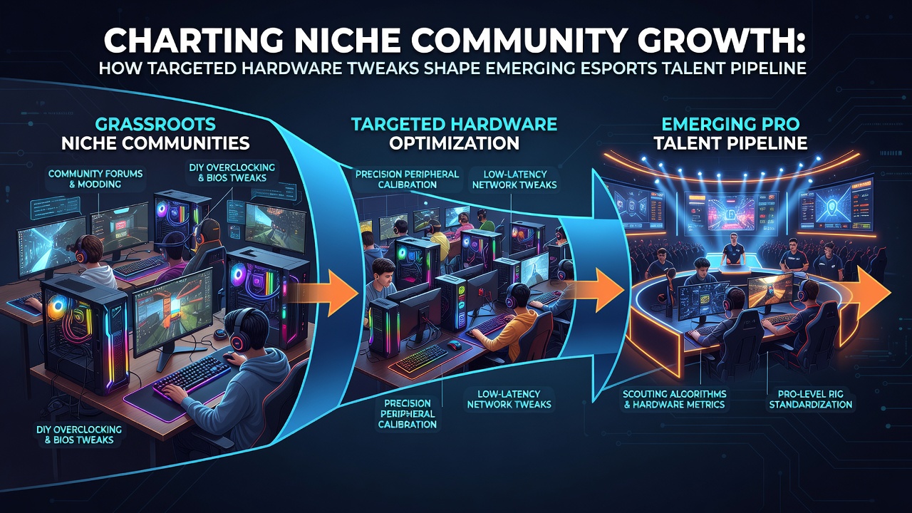 Analysts reviewing performance metrics from tweaked esports setups in a community lab