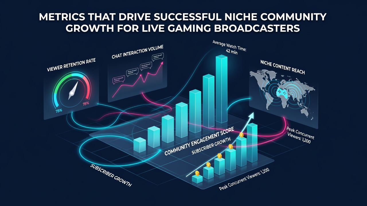 Gaming community members collaborating on custom overlays and alerts during a live niche broadcast event